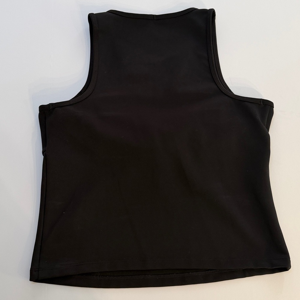 Girlfriend collective Black Twist-Front Tank size Large - Picture 2 of 3
